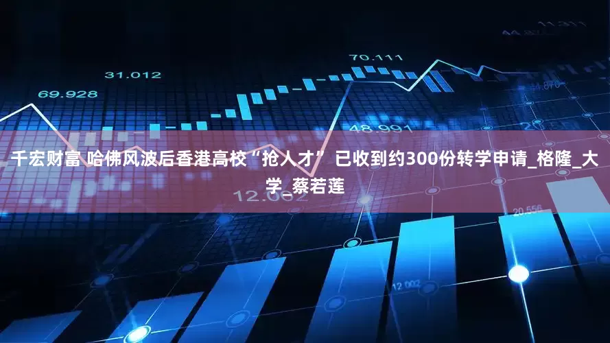 千宏财富 哈佛风波后香港高校“抢人才” 已收到约300份转学申请_格隆_大学_蔡若莲